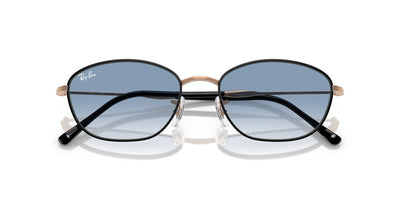 Ray-Ban RB3749 Black On Rose Gold/Clear Blue Gradient #colour_black-on-rose-gold-clear-blue-gradient