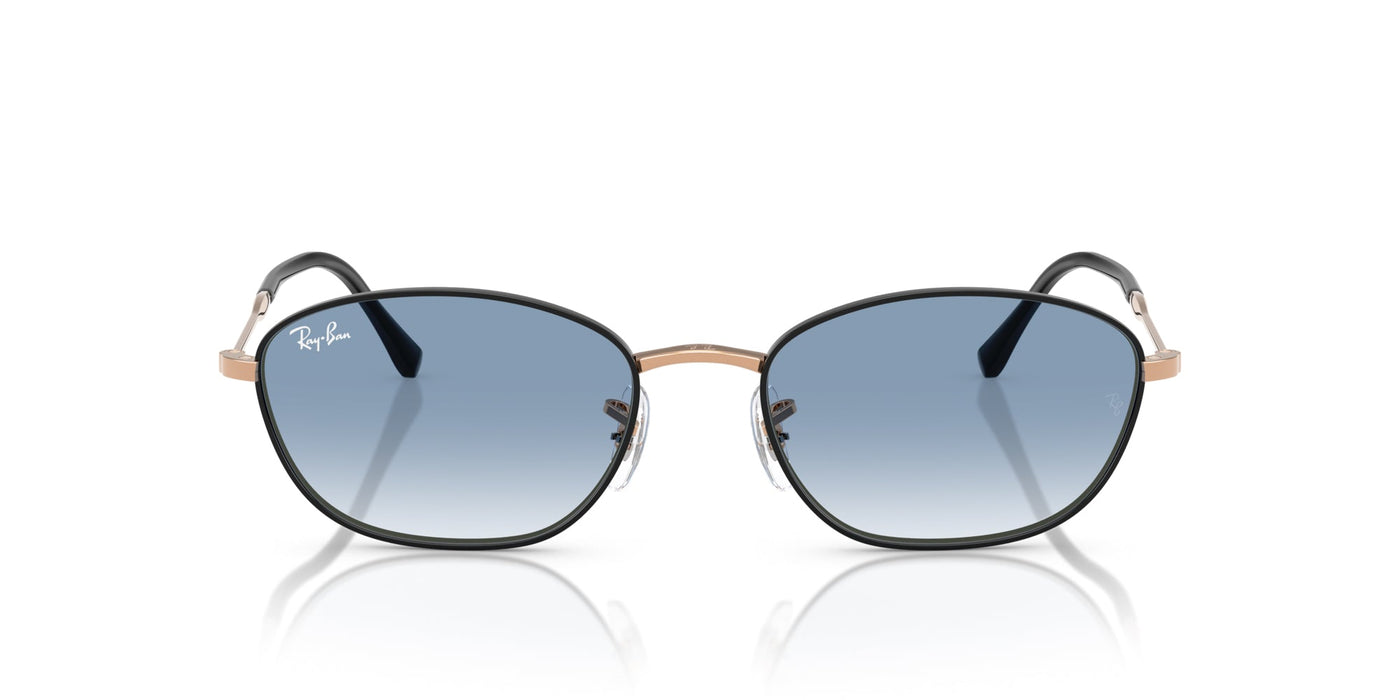 Ray-Ban RB3749 Black On Rose Gold/Clear Blue Gradient #colour_black-on-rose-gold-clear-blue-gradient