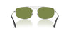 Ray-Ban Explorer 5 RB3845 Silver/Green #colour_silver-green