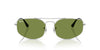 Ray-Ban Explorer 5 RB3845 Silver/Green #colour_silver-green