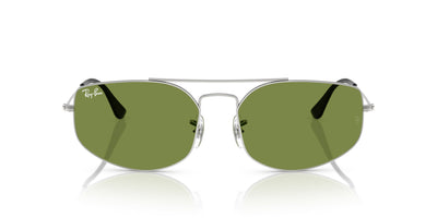 Ray-Ban Explorer 5 RB3845 Silver/Green #colour_silver-green