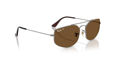 Ray-Ban Explorer 5 RB3845 Gunmetal/B-15 Brown #colour_gunmetal-b-15-brown