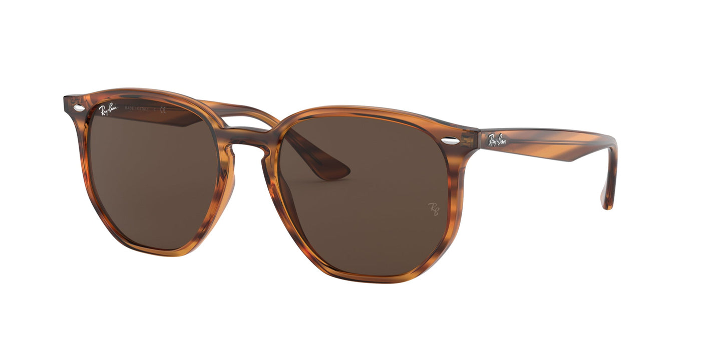 Ray-Ban RB4306 Striped Red Havana/Dark Brown #colour_striped-red-havana-dark-brown