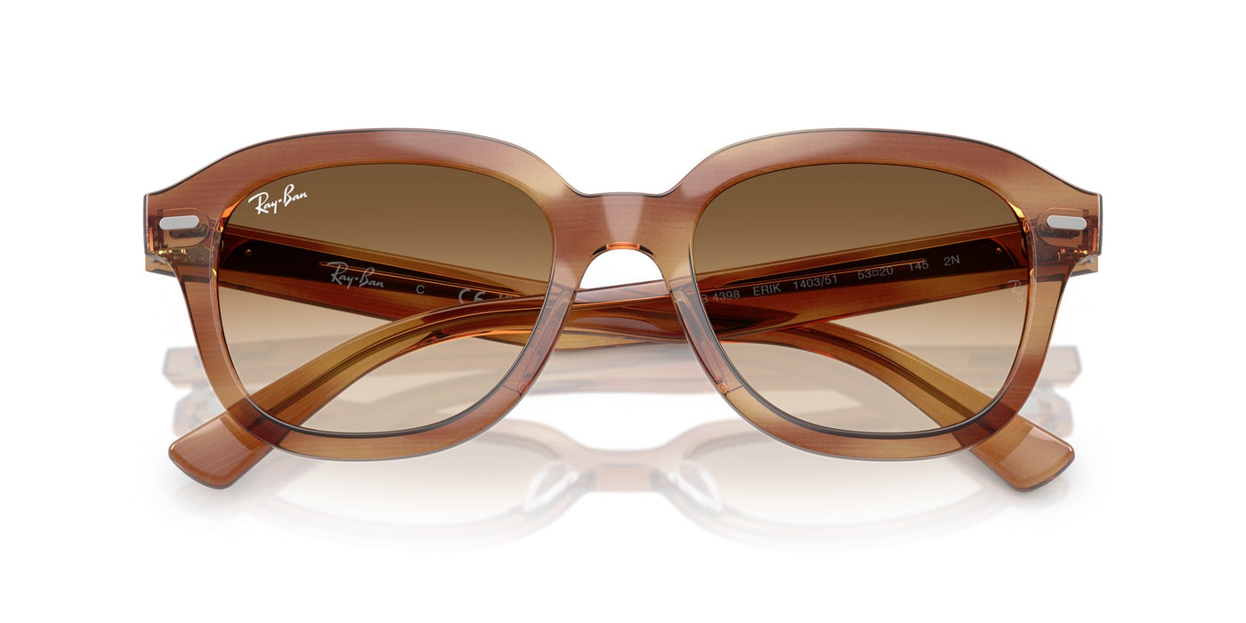 Ray-Ban Erik RB4398 Striped Brown/Clear Brown Gradient #colour_striped-brown-clear-brown-gradient