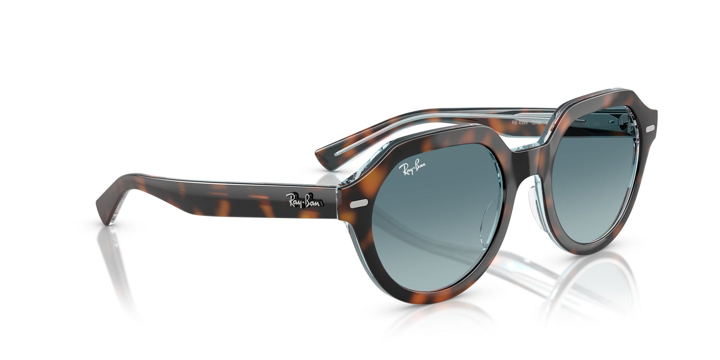 Ray-Ban Gina RB4399 Dark Havana On Multicolour/Blue Grey Gradient #colour_dark-havana-on-multicolour-blue-grey-gradient