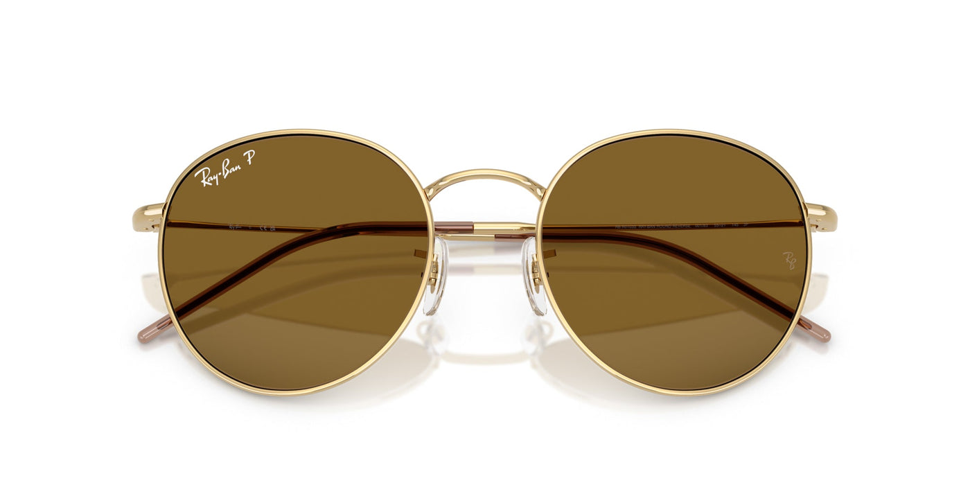 Ray-Ban Round Reverse RBR0103S Arista Gold/Brown #colour_arista-gold-brown