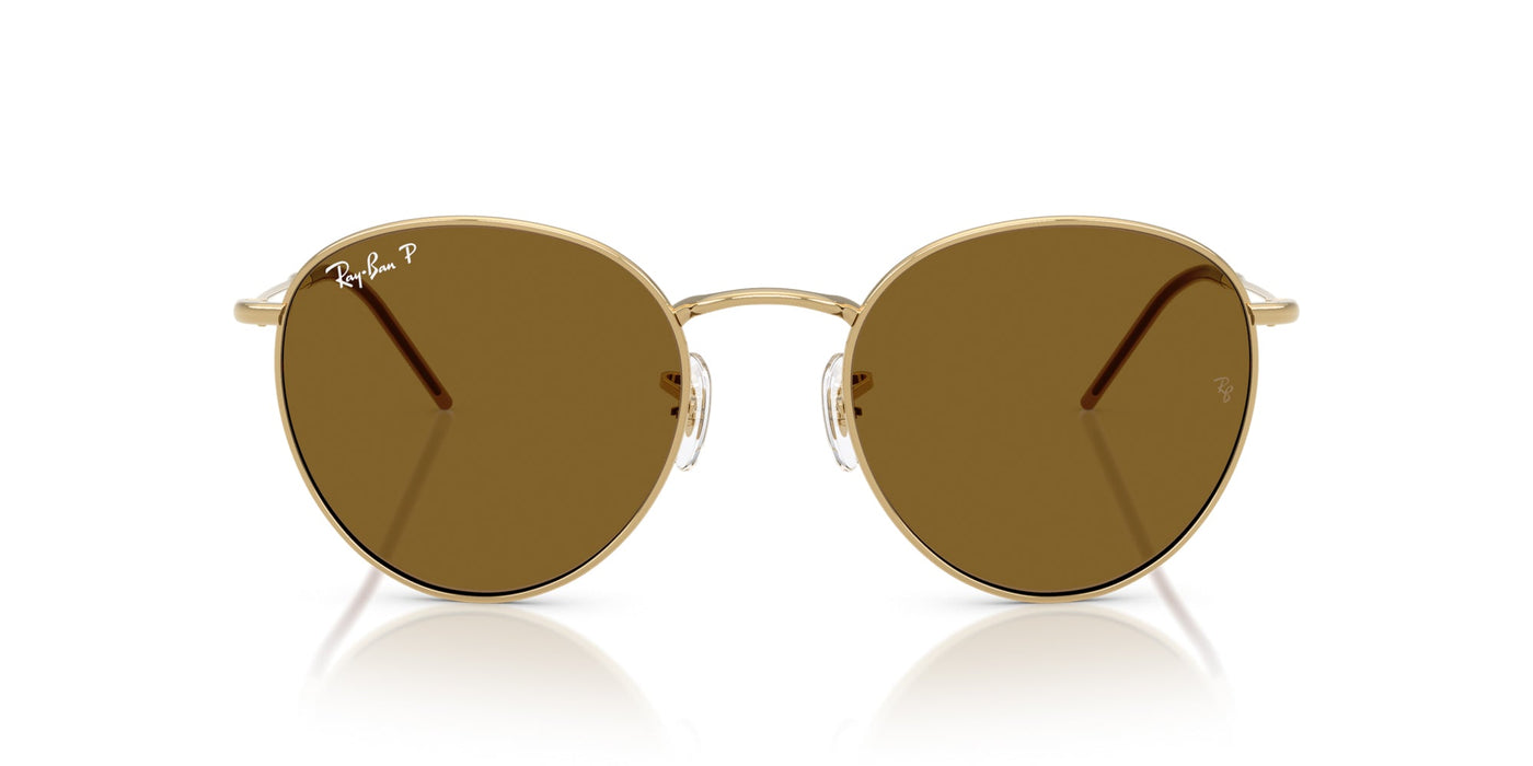 Ray-Ban Round Reverse RBR0103S Arista Gold/Brown #colour_arista-gold-brown