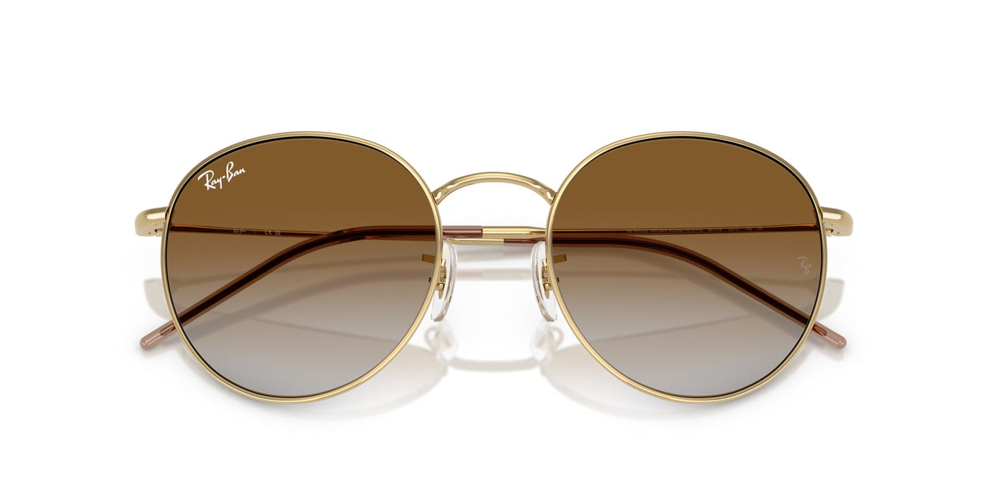 Ray-Ban Round Reverse RBR0103S Arista Gold/Clear Brown Gradient #colour_arista-gold-clear-brown-gradient