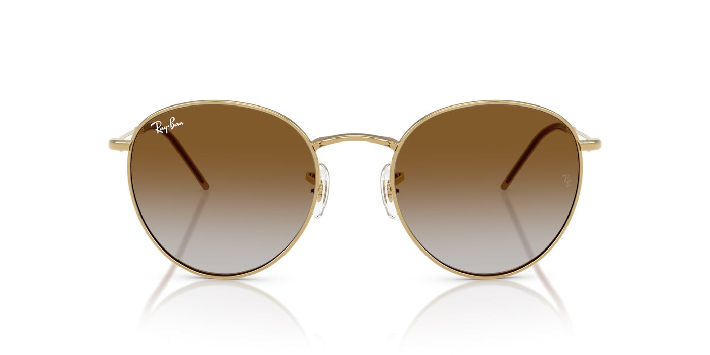 Ray-Ban Round Reverse RBR0103S Arista Gold/Clear Brown Gradient #colour_arista-gold-clear-brown-gradient