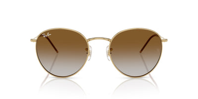 Ray-Ban Round Reverse RBR0103S Arista Gold/Clear Brown Gradient #colour_arista-gold-clear-brown-gradient