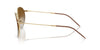 Ray-Ban Round Reverse RBR0103S Arista Gold/Clear Brown Gradient #colour_arista-gold-clear-brown-gradient