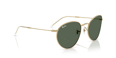 Ray-Ban Round Reverse RBR0103S Arista Gold/Dark Green #colour_arista-gold-dark-green