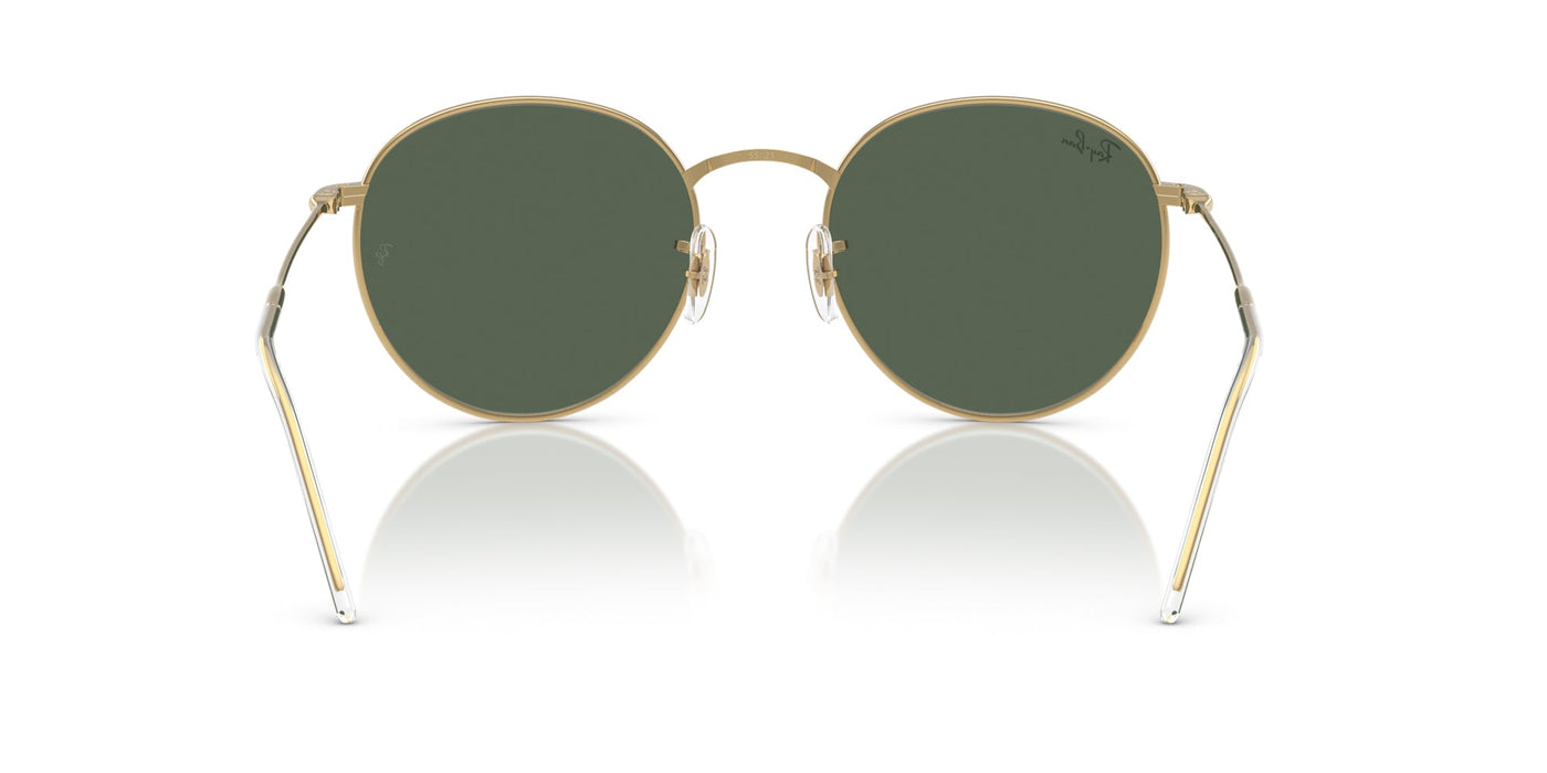 Ray-Ban Round Reverse RBR0103S Arista Gold/Dark Green #colour_arista-gold-dark-green