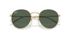 Ray-Ban Round Reverse RBR0103S Arista Gold/Dark Green #colour_arista-gold-dark-green