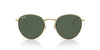 Ray-Ban Round Reverse RBR0103S Arista Gold/Dark Green #colour_arista-gold-dark-green