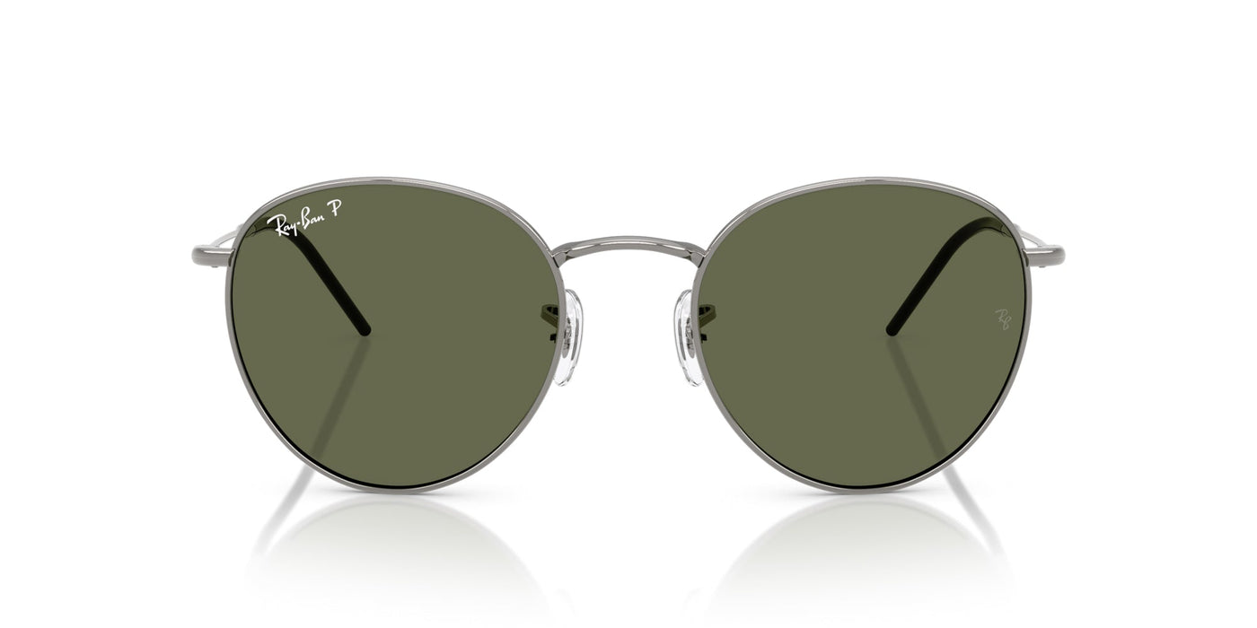 Ray-Ban Round Reverse RBR0103S Gunmetal/Dark Green Polarised #colour_gunmetal-dark-green-polarised