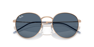 Ray-Ban Round Reverse RBR0103S Rosegold/Dark Blue #colour_rosegold-dark-blue