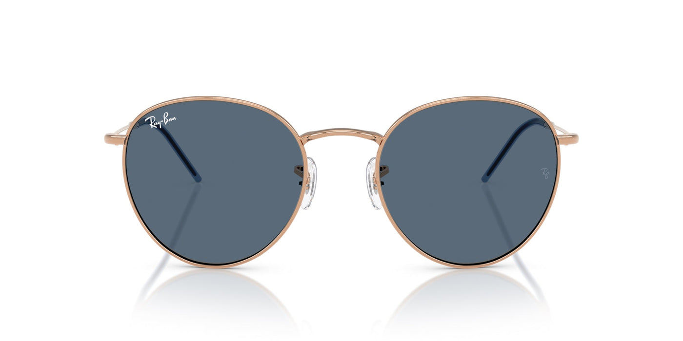 Ray-Ban Round Reverse RBR0103S Rosegold/Dark Blue #colour_rosegold-dark-blue