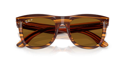 Ray-Ban Wayfarer Reverse RBR0502S Striped Havana/Dark Brown Polarised #colour_striped-havana-dark-brown-polarised