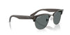 Ray-Ban Clubmaster Reverse RBR0504S Transparent Dark Grey On Gunmetal/Dark Grey Polarised #colour_transparent-dark-grey-on-gunmetal-dark-grey-polarised