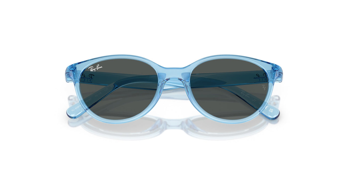 Ray-Ban Kids 0RJ9080S Transparent Blue/Dark Grey #colour_transparent-blue-dark-grey