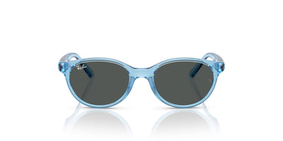 Ray-Ban Kids 0RJ9080S Transparent Blue/Dark Grey #colour_transparent-blue-dark-grey