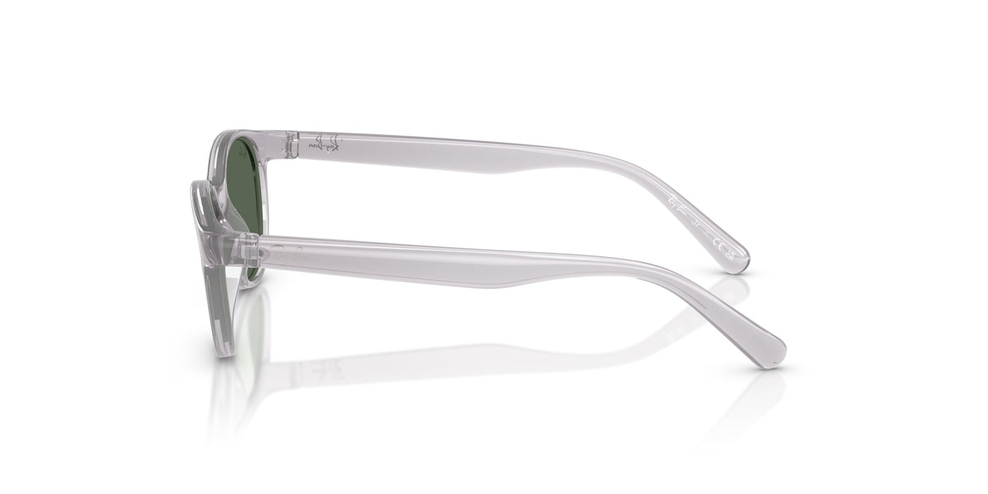 Ray-Ban Kids 0RJ9080S Transparent Grey/Dark Green #colour_transparent-grey-dark-green