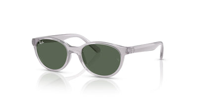 Ray-Ban Kids 0RJ9080S Transparent Grey/Dark Green #colour_transparent-grey-dark-green