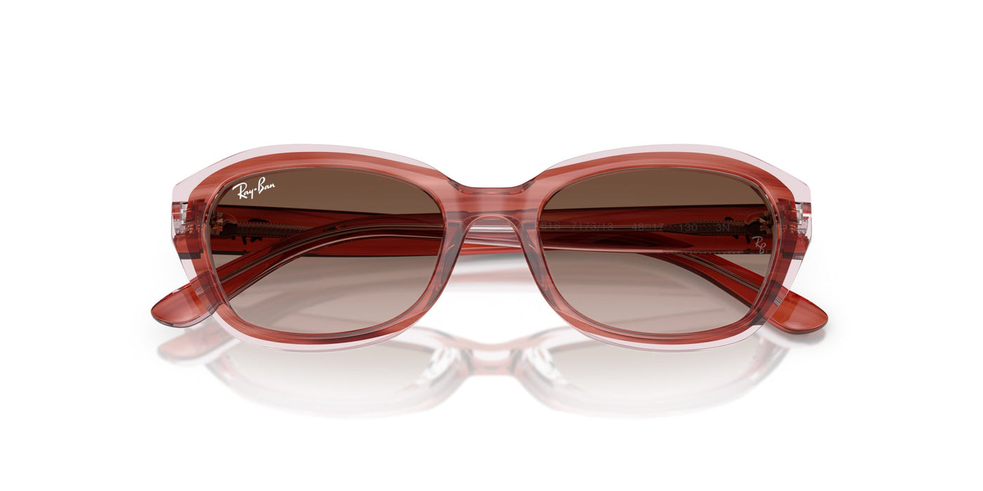 Ray-Ban Kids 0RJ9081S Striped Pink On Transparent Pink/Brown Gradient #colour_striped-pink-on-transparent-pink-brown-gradient