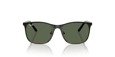 Ray-Ban Kids 0RJ9551S Black On Arista/Dark Green #colour_black-on-arista-dark-green