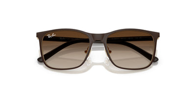 Ray-Ban Kids 0RJ9551S Brown On Arista/Brown Gradient #colour_brown-on-arista-brown-gradient