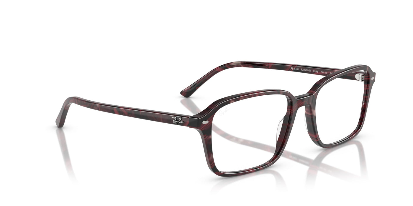 Ray-Ban Raimond RB5431 Transparent Fantasy Violet-Red #colour_transparent-fantasy-violet-red