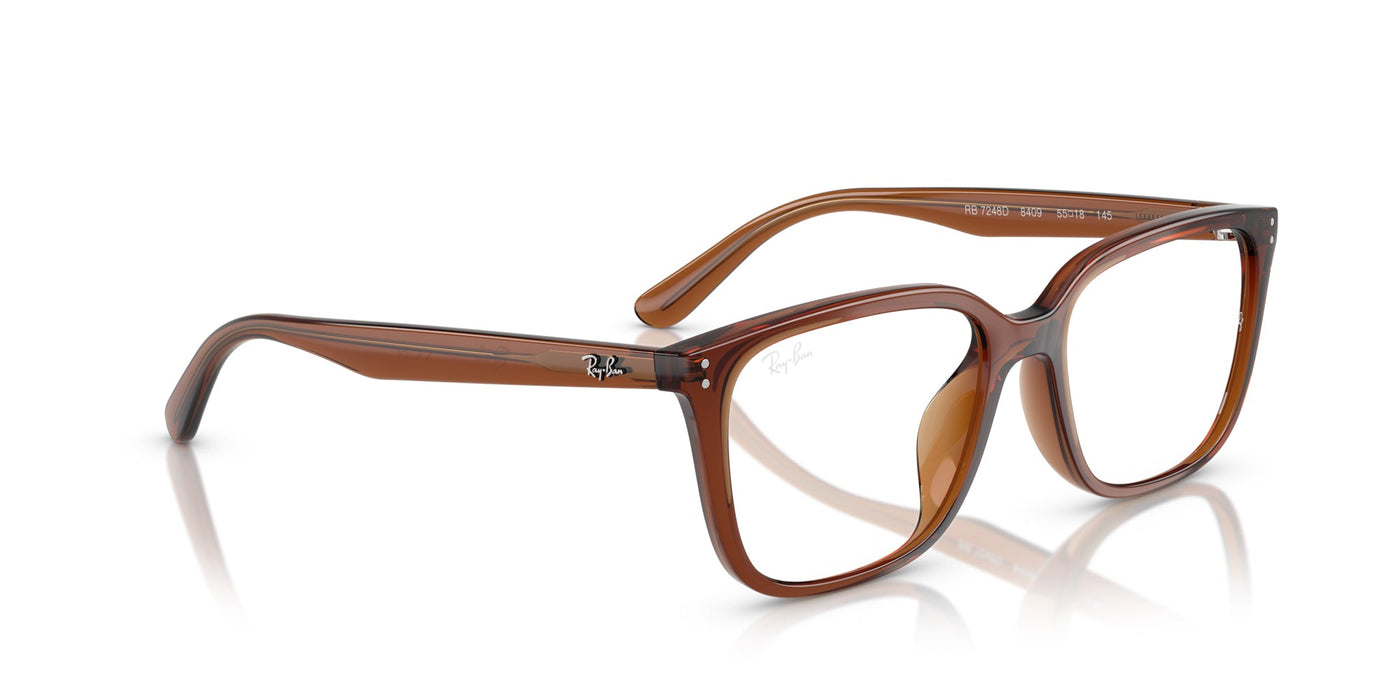 Ray-Ban RB7248D Transparent Brown #colour_transparent-brown