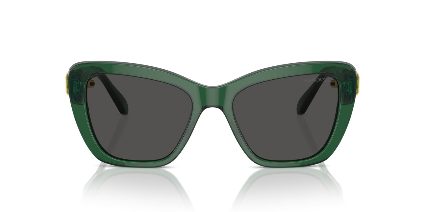 Swarovski SK6018 Transparent Dark Green/Dark Grey #colour_transparent-dark-green-dark-grey