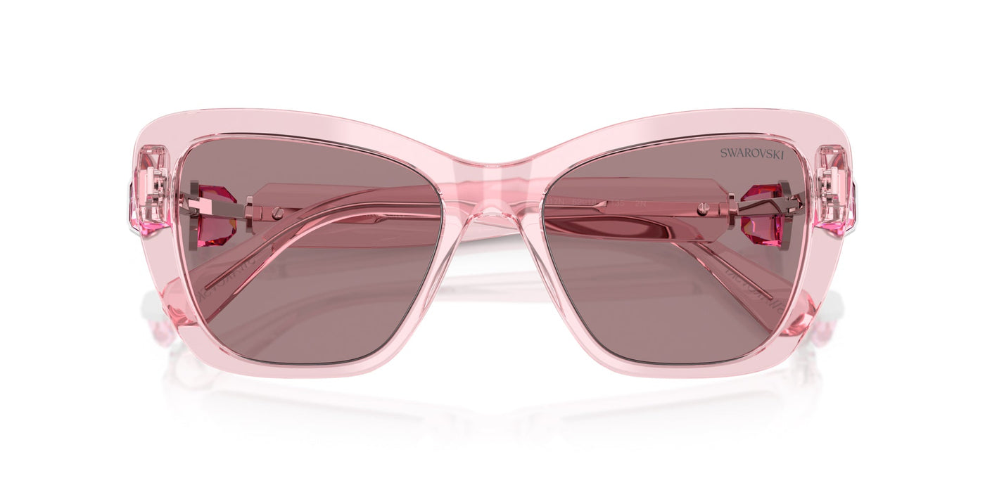 Swarovski SK6018 Transparent Pink/Light Purple Brown #colour_transparent-pink-light-purple-brown