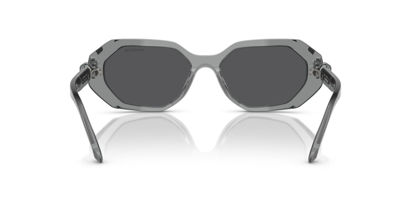 Swarovski SK6028 Transparent Dark Grey/Grey Black Mirror #colour_transparent-dark-grey-grey-black-mirror