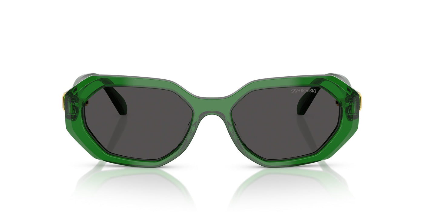 Swarovski SK6028 Transparent Green/Dark Grey #colour_transparent-green-dark-grey