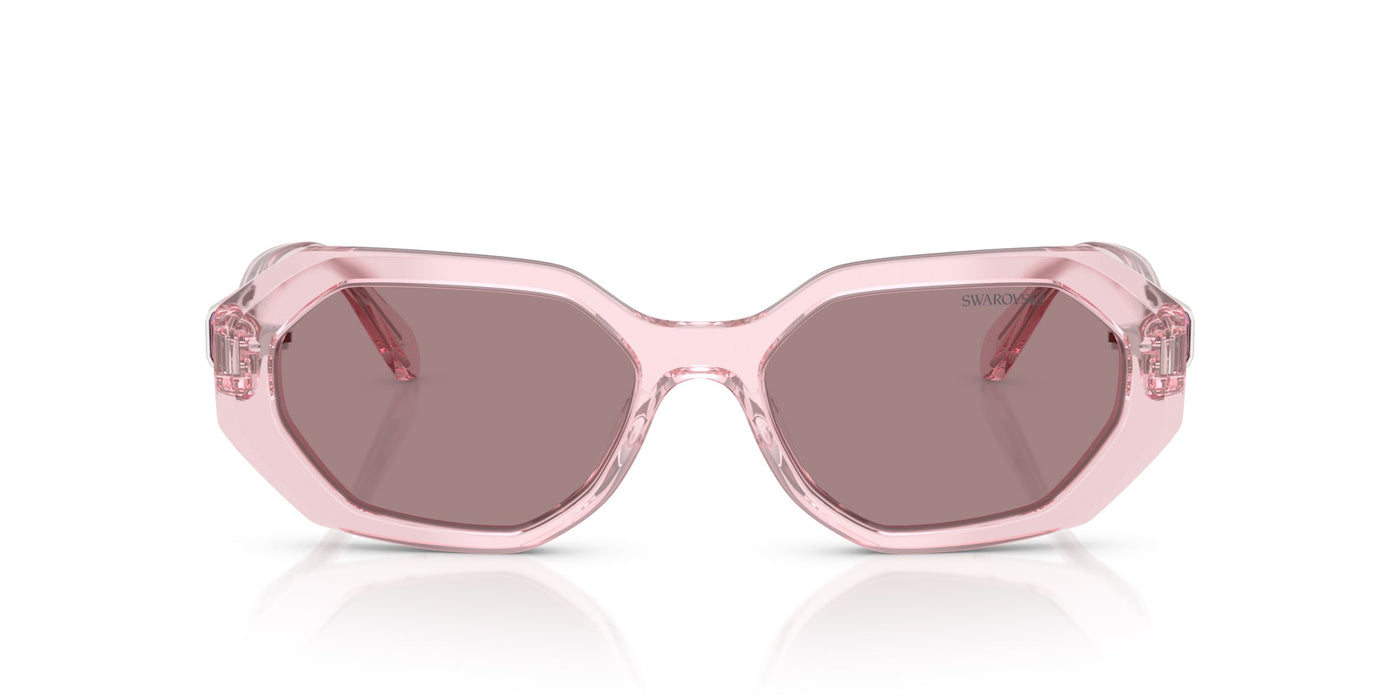 Swarovski SK6028 Transparent Pink/Light Purple Brown #colour_transparent-pink-light-purple-brown