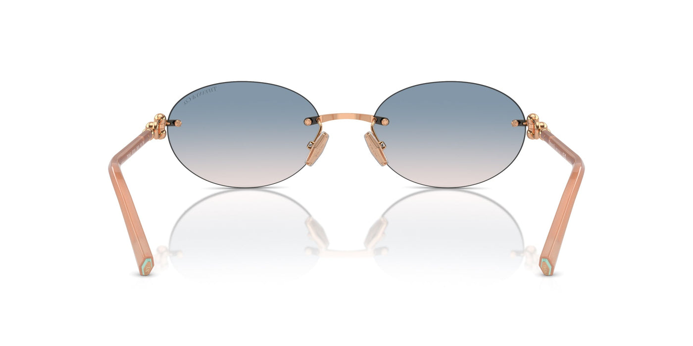 Tiffany TF3104D Rose Gold/Light Brown Blue Gradient #colour_rose-gold-light-brown-blue-gradient