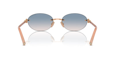 Tiffany TF3104D Rose Gold/Light Brown Blue Gradient #colour_rose-gold-light-brown-blue-gradient