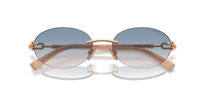 Tiffany TF3104D Rose Gold/Light Brown Blue Gradient #colour_rose-gold-light-brown-blue-gradient