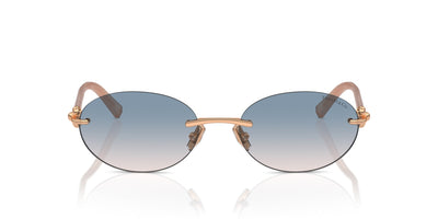 Tiffany TF3104D Rose Gold/Light Brown Blue Gradient #colour_rose-gold-light-brown-blue-gradient