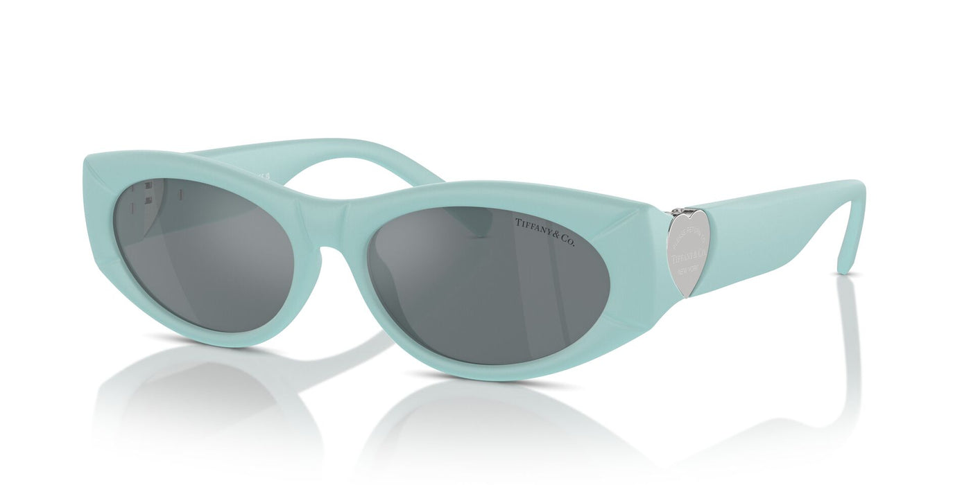 Tiffany TF4222U Tiffany Blue Rubberized/Grey Black Mirror #colour_tiffany-blue-rubberized-grey-black-mirror