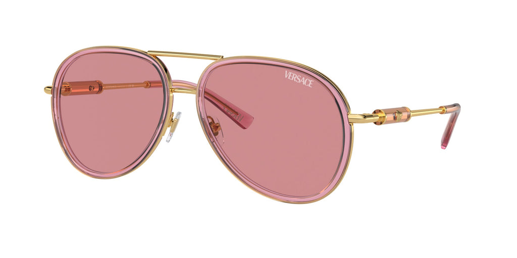 Versace VE2260 Pink Transparent/Pink #colour_pink-transparent-pink