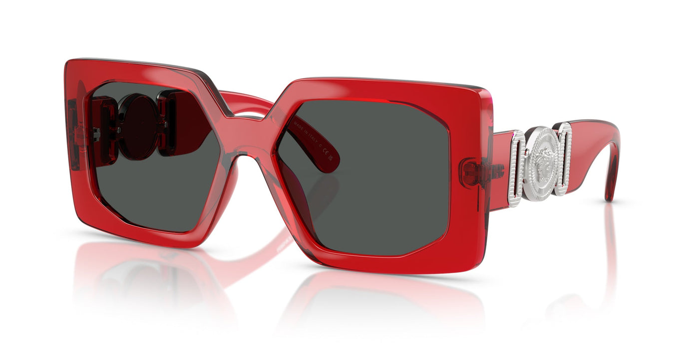 Versace VE4478U Red Transparent/Dark Grey #colour_red-transparent-dark-grey