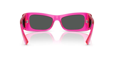 Versace VE4481 Fuchsia Fluo Transparent/Dark Grey #colour_fuchsia-fluo-transparent-dark-grey