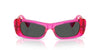 Versace VE4481 Fuchsia Fluo Transparent/Dark Grey #colour_fuchsia-fluo-transparent-dark-grey