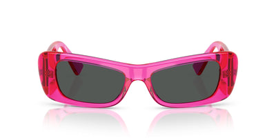 Versace VE4481 Fuchsia Fluo Transparent/Dark Grey #colour_fuchsia-fluo-transparent-dark-grey