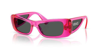 Versace VE4481 Fuchsia Fluo Transparent/Dark Grey #colour_fuchsia-fluo-transparent-dark-grey