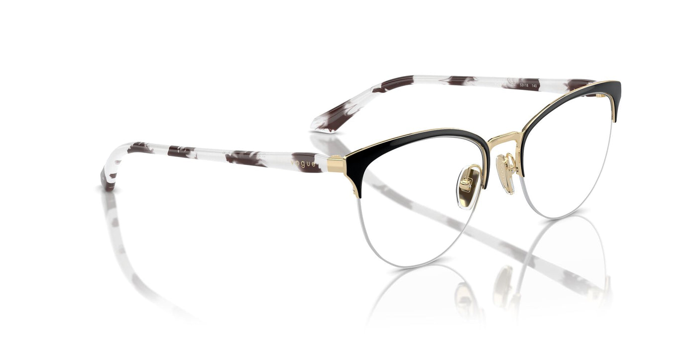 Vogue Eyewear VO4304 Top Black-Pale Gold #colour_top-black-pale-gold